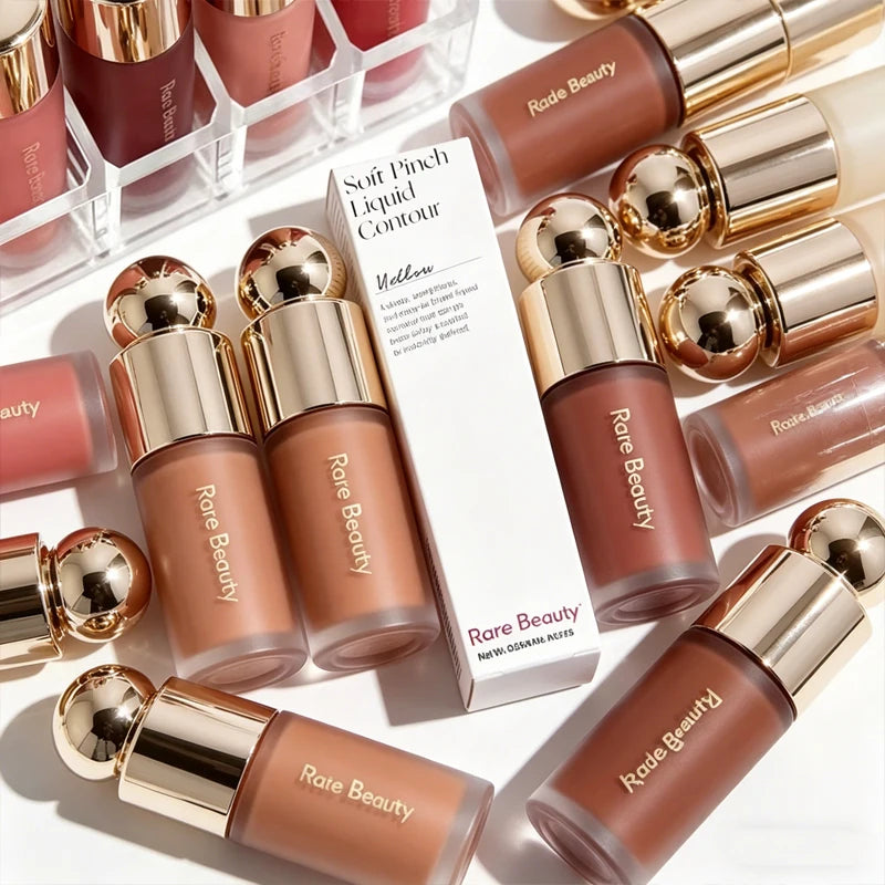 Stick Maquillage 3-en-1 — Contour, Blush & Highlighter Liquide, Fini Naturel & Waterproof