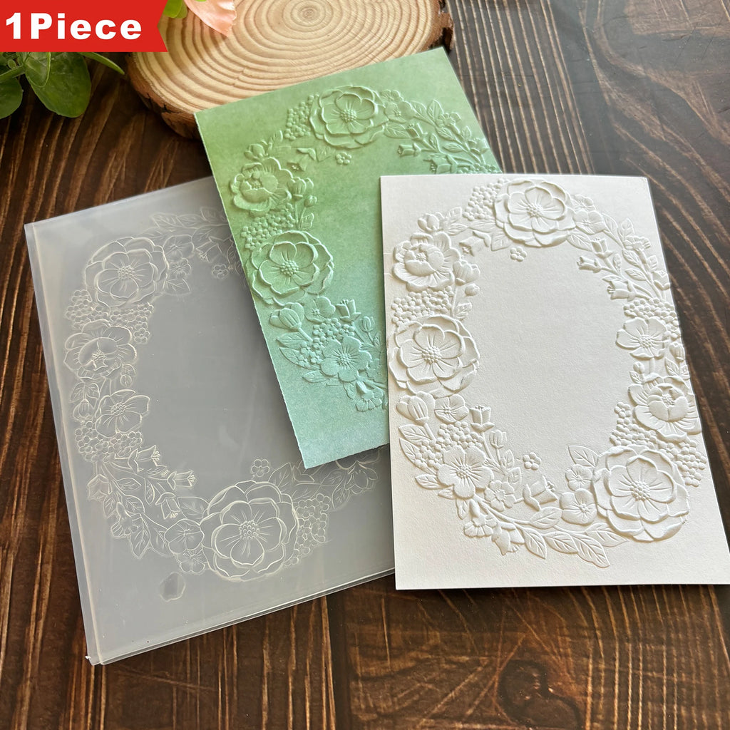 BotanicalBloom™ — Dossier d’Embossage 3D Floral pour Créations & Scrapbooking